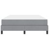 vidaXL Lit &agrave; ressorts avec matelas Gris clair 160 x 200 cm tissu