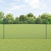 vidaXL Cl&ocirc;ture avec poteau Vert 1,4 x 25 m Acier et PVC