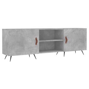 vidaXL Meuble TV gris b&eacute;ton 150x30x50 cm bois d'ing&eacute;nierie
