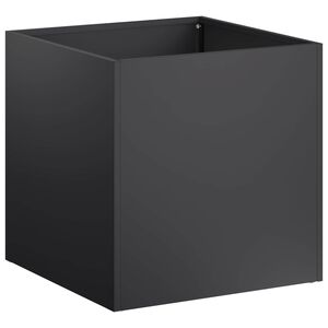 vidaXL Cache-pot de jardin Noir 20 x 20 x 20 cm Acier lamin&eacute; &agrave; froid