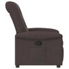 vidaXL Fauteuil inclinable Marron fonc&eacute; Tissu