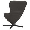 vidaXL Fauteuil &oelig;uf Gris fonc&eacute; 63 x 73 x 90 cm tissu