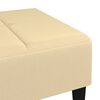vidaXL Repose-pied Cr&egrave;me 78x56x32 cm Velours