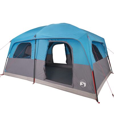vidaXL Tente de cabine familiale 10 personnes bleu imperméable