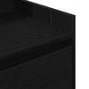 vidaXL Table de chevet avec 2 tiroirs noir 38x34x80 cm