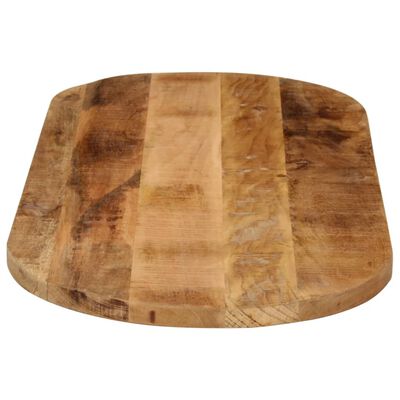 vidaXL Dessus de table 80x40x3,8 cm ovale bois massif de manguier brut
