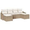 vidaXL Ensemble de salle &agrave; manger pour jardin 6 pcs Beige et cr&egrave;me