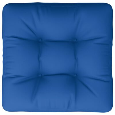 vidaXL Coussin de palette bleu royal 50x50x12 cm tissu