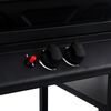 vidaXL Barbecue &agrave; gaz avec table lat&eacute;rale &agrave; 3 niveaux Noir