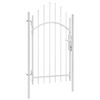 vidaXL Portail de jardin Woerden en acier 1x2,45 m blanc