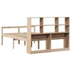 vidaXL Lit biblioth&egrave;que sans matelas 140x190 cm bois de pin massif