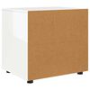 vidaXL Armoire de rangement Blanc brillant 60 x 48 x 57 cm