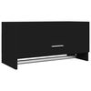 vidaXL Garde-robe noir 70x32,5x35 cm bois d'ing&eacute;nierie