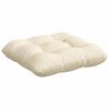 vidaXL Coussins de siège 4 pcs Crème 40 x 40 cm