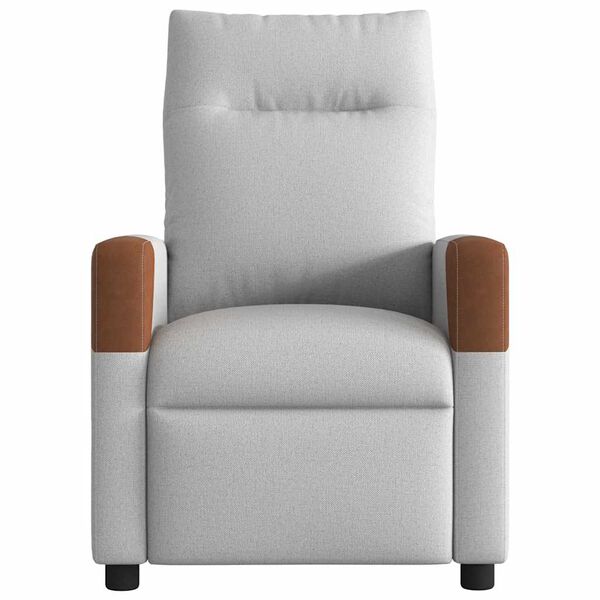 vidaXL Fauteuil inclinable gris nuage tissu