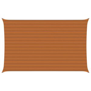 vidaXL Voile d'ombre Orange et marron 8 x 5 m 100 % polyester Oxford