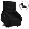vidaXL Fauteuil inclinable &eacute;lectrique noir tissu