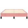 vidaXL Cadre de lit sans matelas rose 120x190 cm velours