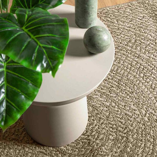 vidaXL Tapis ZIZUR beige 200x200 cm aspect de jute int&eacute;rieur ext&eacute;rieur