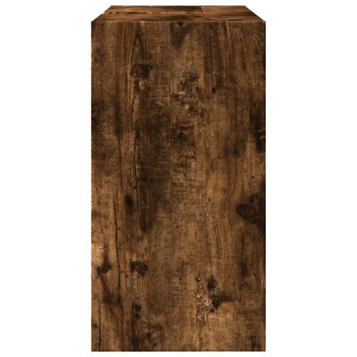 vidaXL Armoire de lavabo chêne fumé 63x29x55 cm bois d'ingénierie