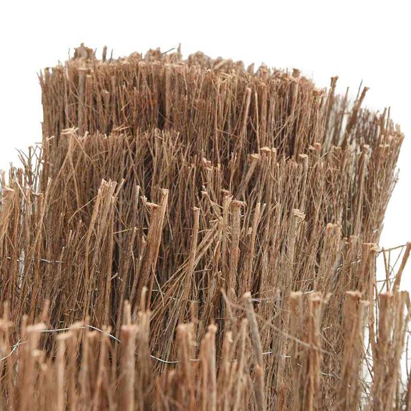 vidaXL Clôture en brande Marron 400 x 150 cm Bois de brosse