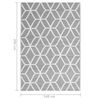vidaXL Tapis d'ext&eacute;rieur ARAKIL Gris 140x200 cm PP