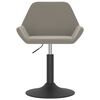 vidaXL Tabouret de bar Gris clair Velours