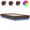 vidaXL Cadre de lit sans matelas avec lumi&egrave;res LED 90x190 cm
