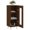 vidaXL Buffet Ch&ecirc;ne marron 34,5x34x90 cm Bois d'ing&eacute;nierie
