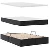 vidaXL Lit avec rangement et matelas Noir 120 x 190 cm Simili cuir
