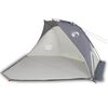 vidaXL Tente de plage gris 268x223x125 cm 185T polyester