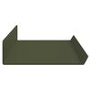 vidaXL &Eacute;tag&egrave;re flottante 4 pcs Vert olive 60 x 9 x 2,5 cm Acier