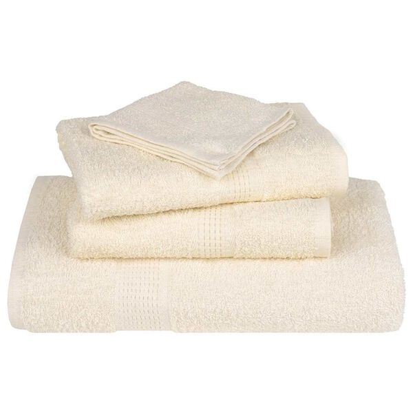 vidaXL Serviettes de sauna FROGN 2 pcs cr&egrave;me 80x200 cm 360 g/m&sup2;