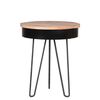 LABEL51 Table d'angle Saria 44x53 cm Noir