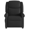 vidaXL Fauteuil massage inclinable électrique noir brillant similicuir