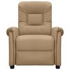 vidaXL Fauteuil de massage &eacute;lectrique Cappuccino Similicuir
