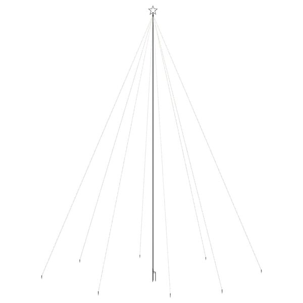 vidaXL Sapin de No&euml;l &agrave; LED Int/Ext&eacute;rieur 1300 LED color&eacute;es 8 m