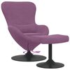 vidaXL Chaise &OElig;uf avec Pouf Violet Velours