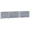 vidaXL Colliers de palette 2 pcs gris 150x50 cm bois de pin solide