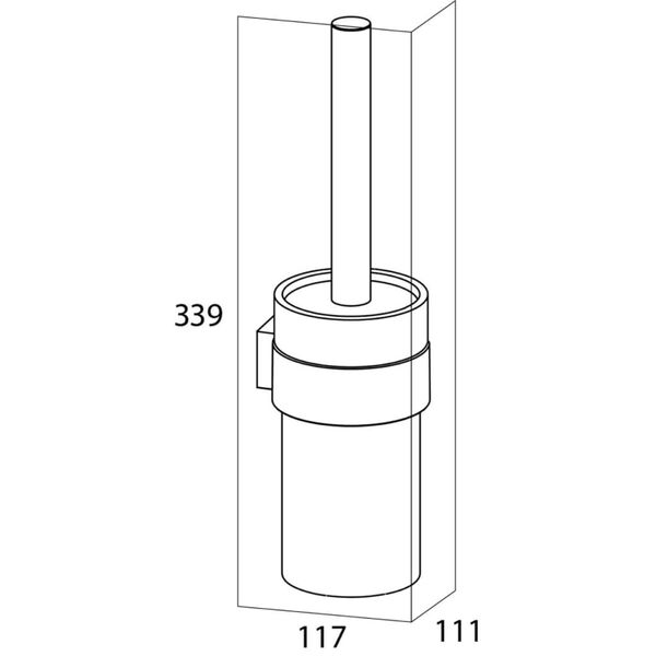 Tiger Porte-brosse et brosse de toilette Nomad Noir