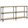 vidaXL Table console ch&ecirc;ne sonoma 150x29x75 cm bois d'ing&eacute;nierie