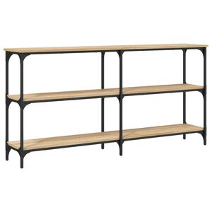 vidaXL Table console ch&ecirc;ne sonoma 150x29x75 cm bois d'ing&eacute;nierie