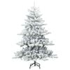 vidaXL Sapin de No&euml;l Artificiel &agrave; Branches Articul&eacute;es Blanc 150 cm