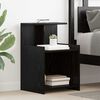 vidaXL Cabinet de chevet 2 pcs Ch&ecirc;ne noir 40 x 35 x 60 cm