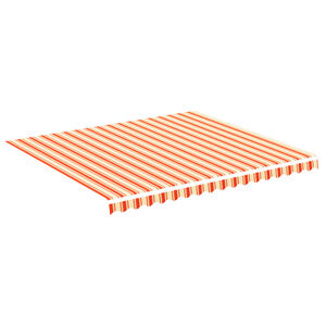 vidaXL Tissu de remplacement pour auvent Jaune et orange 4x3,5 m