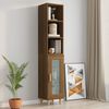 vidaXL Armoire murale ch&ecirc;ne marron 34,5x32,5x90 cm bois d'ing&eacute;nierie