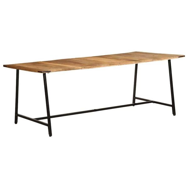 vidaXL Table &agrave; manger 200x100x75 cm bois de manguier massif