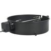 vidaXL Kit d'anneau de r&ocirc;tissoire de barbecue 57 cm Noir