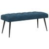 vidaXL Banc avec capitonnage bouton Bleu 110 x 40 x 46 cm Velours