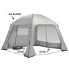 Bo-Camp Tente de r&eacute;ception gonflable Air Gazebo 365x365 cm Gris